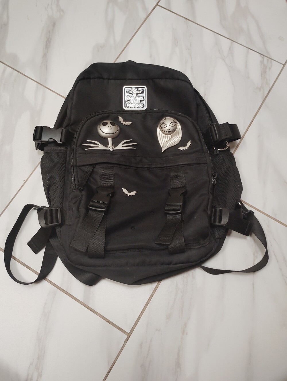 Disney The Nightmare Before Christmas Jack and Sally Convertible Backpack - Picture 2 of 5